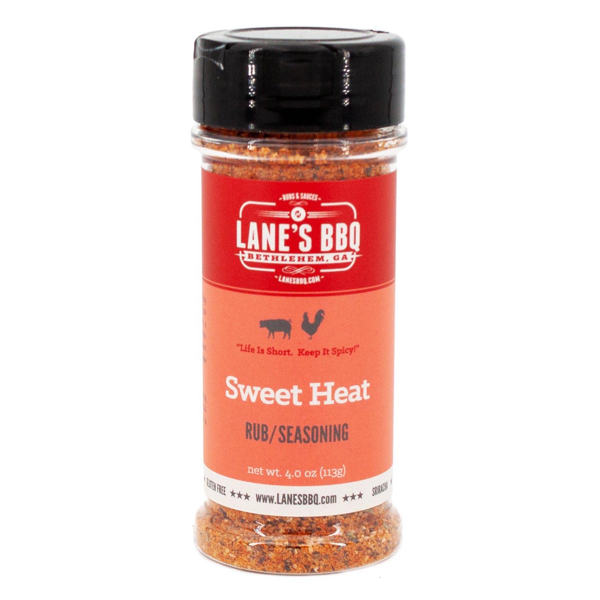 Lane's Sweet Heat Rub 4oz