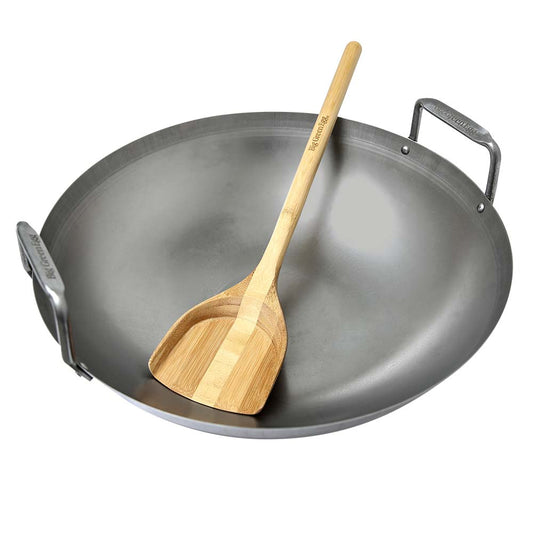 Carbon Steel Wok & Bamboo Wok Shovel